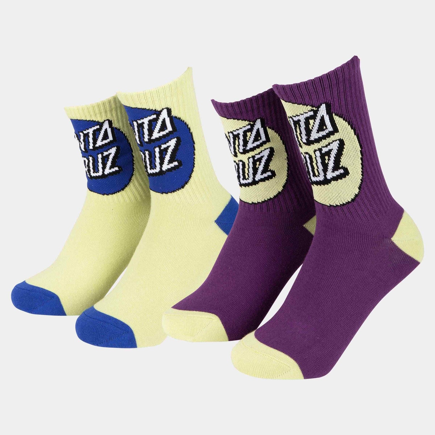 Santa Cruz | Youth Oversize Other Dot 2 Pack Green Glow Fresh Purple