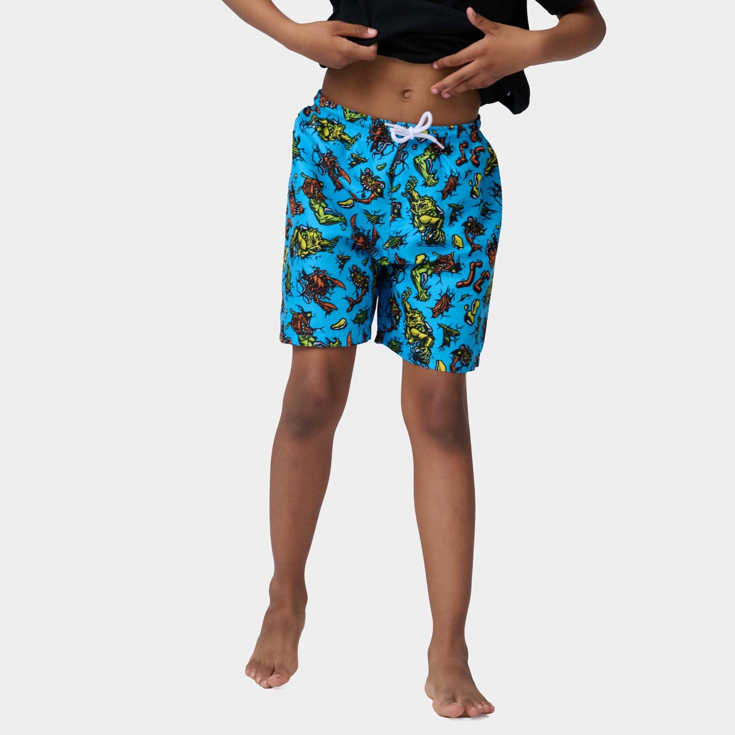 Santa Cruz Youth Roskopp Monster Swimshort Blue