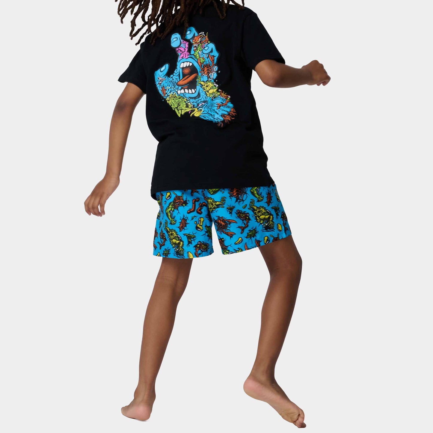 Santa Cruz Youth Roskopp Monster Swimshort Blue