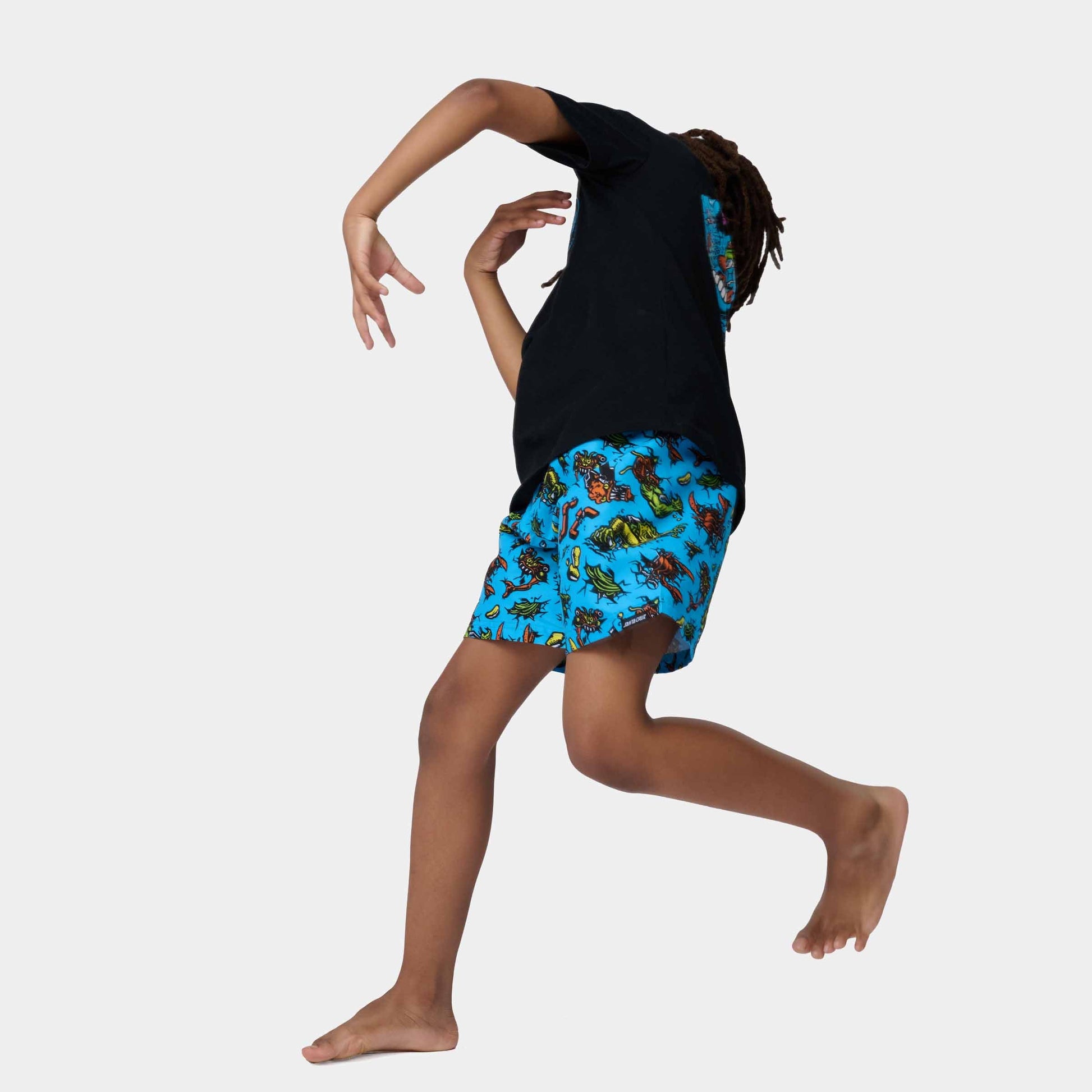 Santa Cruz Youth Roskopp Monster Swimshort Blue