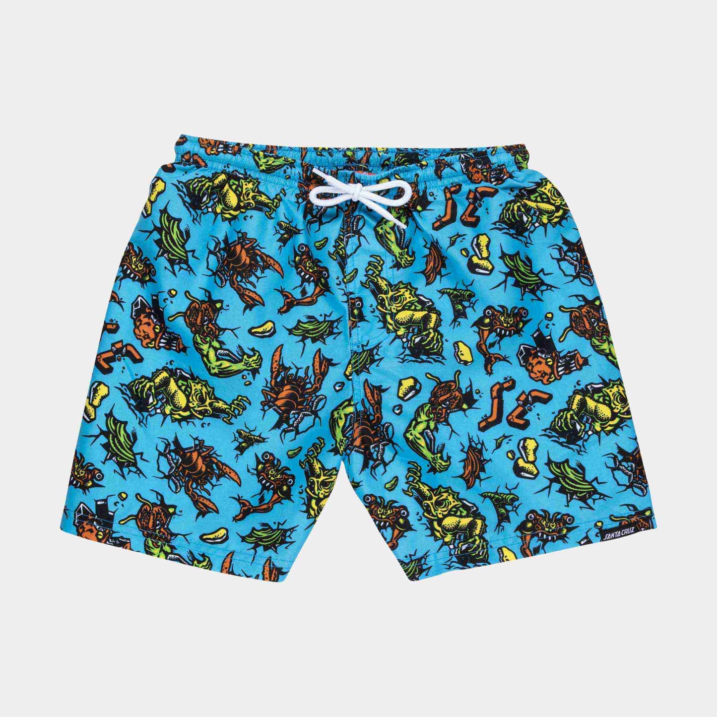 Santa Cruz Youth Roskopp Monster Swimshort Blue