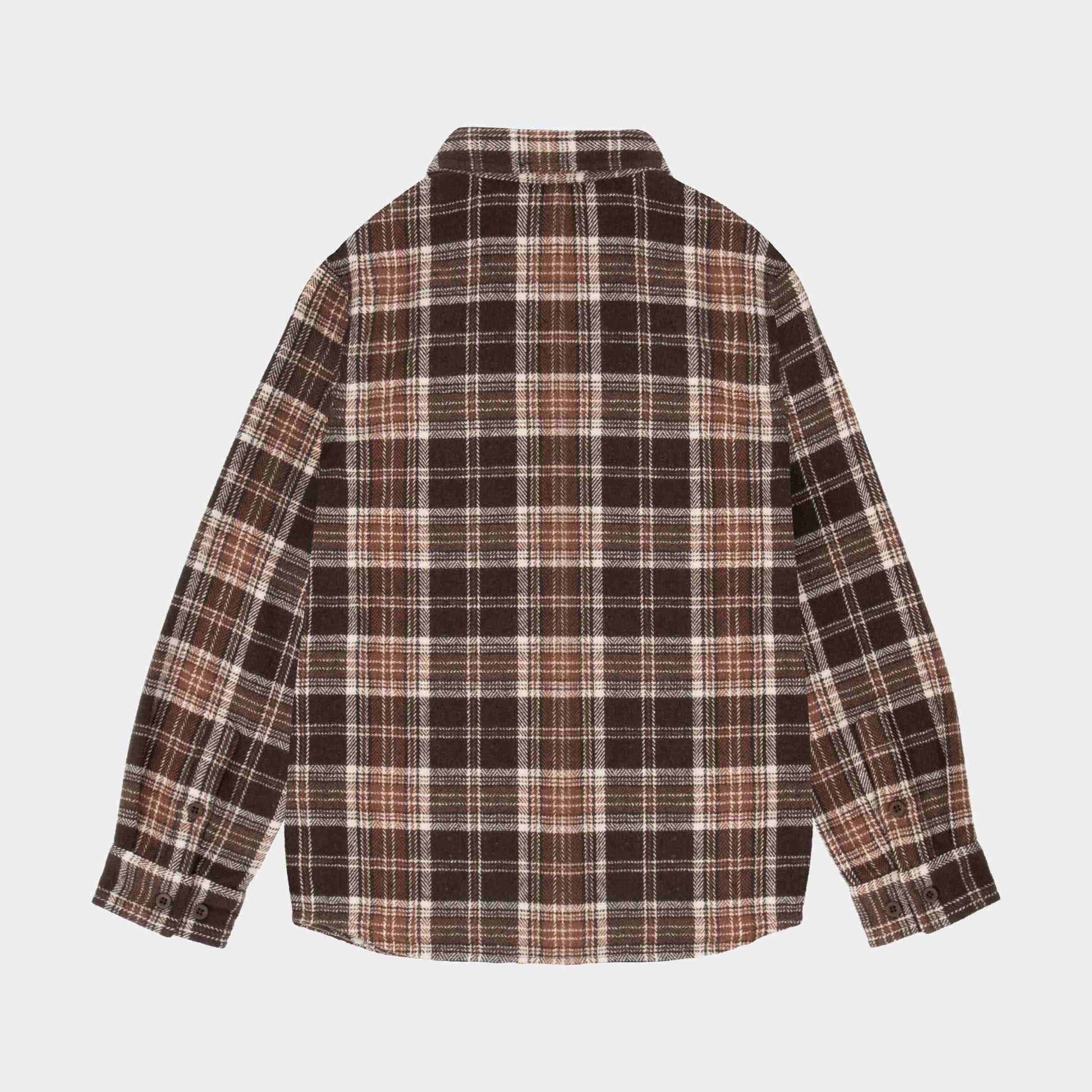 Santa Cruz | Youth Chopper Long Sleeve Shirt Brown Check