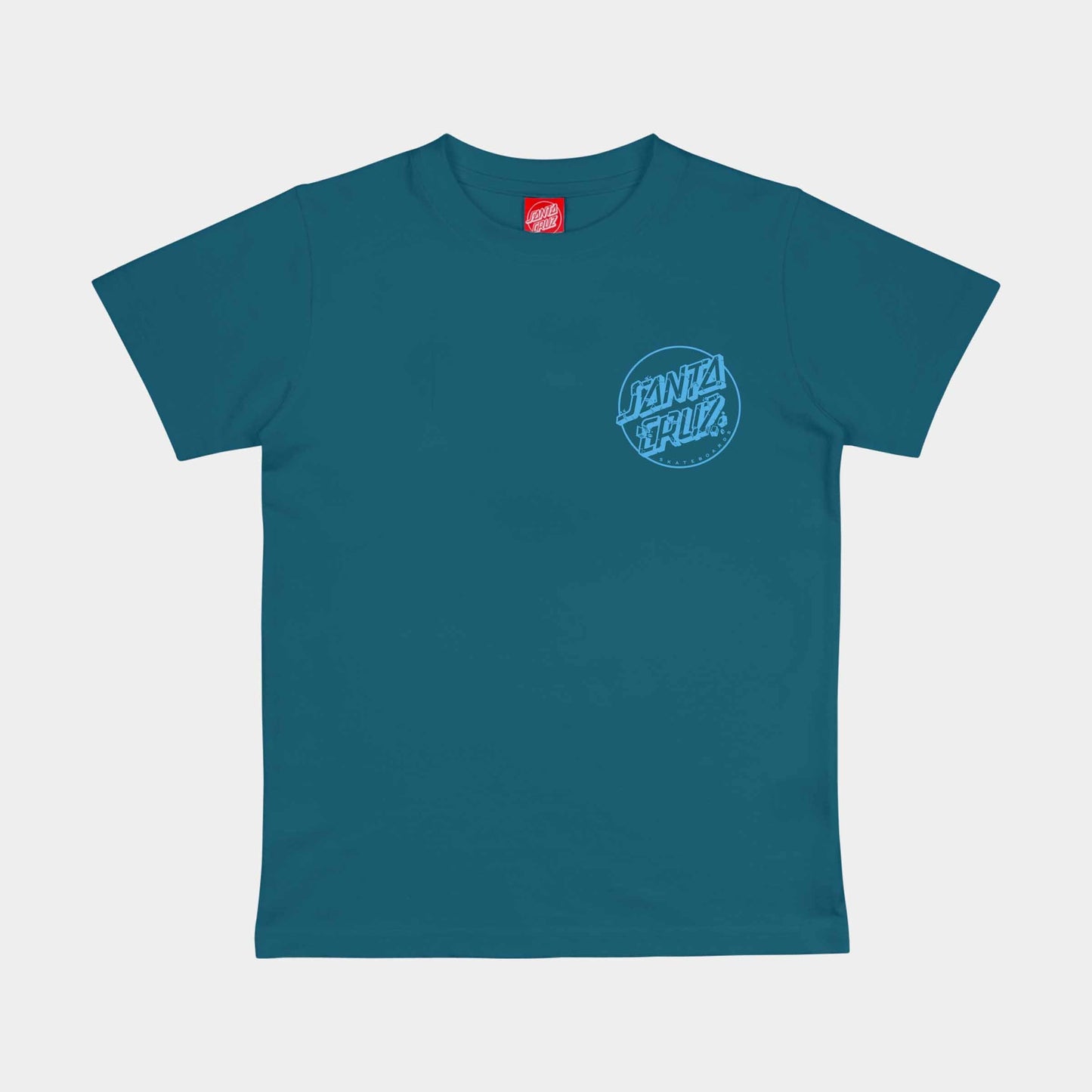 Santa Cruz Youth Roskopp Screaming Five T Shirt Teal