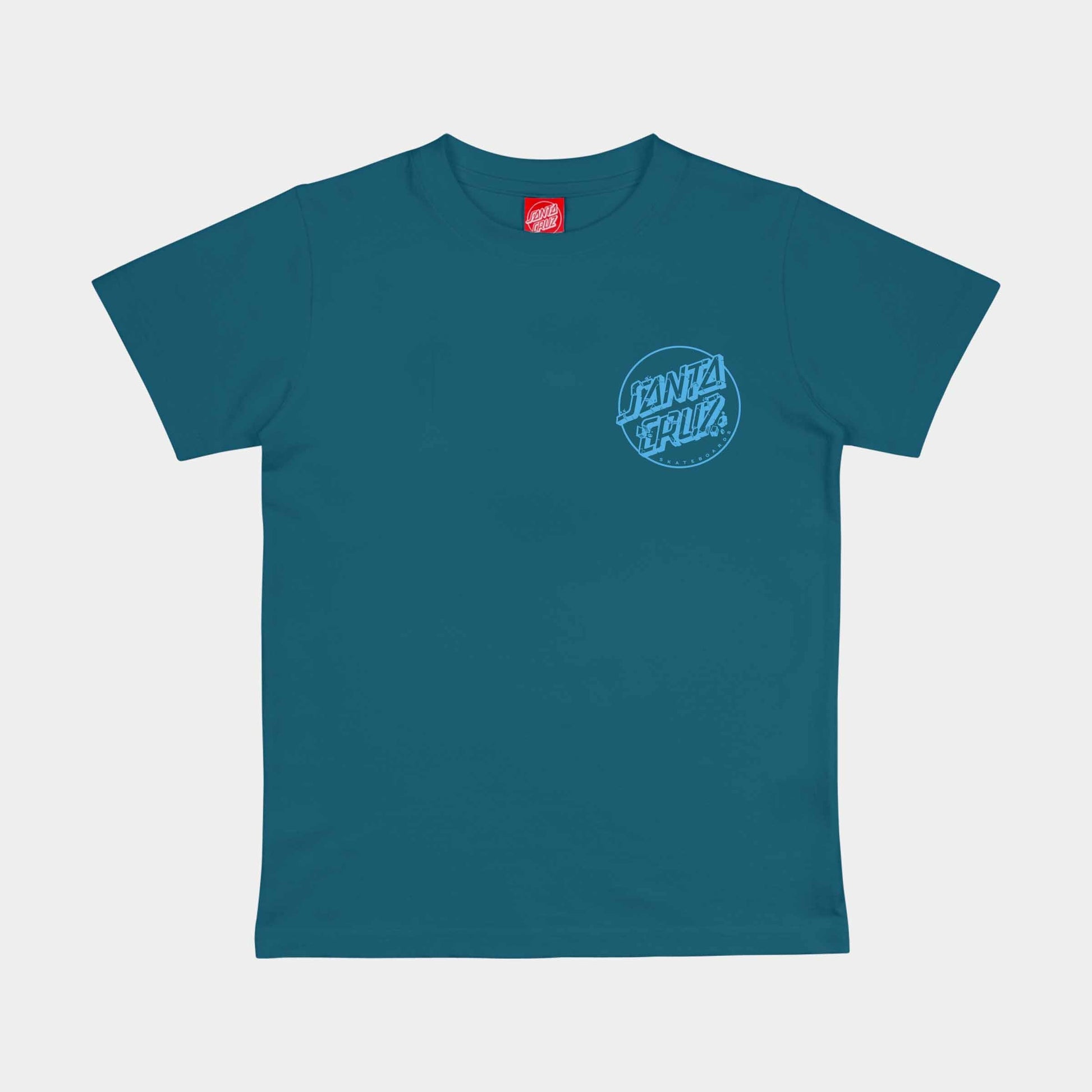 Santa Cruz Youth Roskopp Screaming Five T Shirt Teal