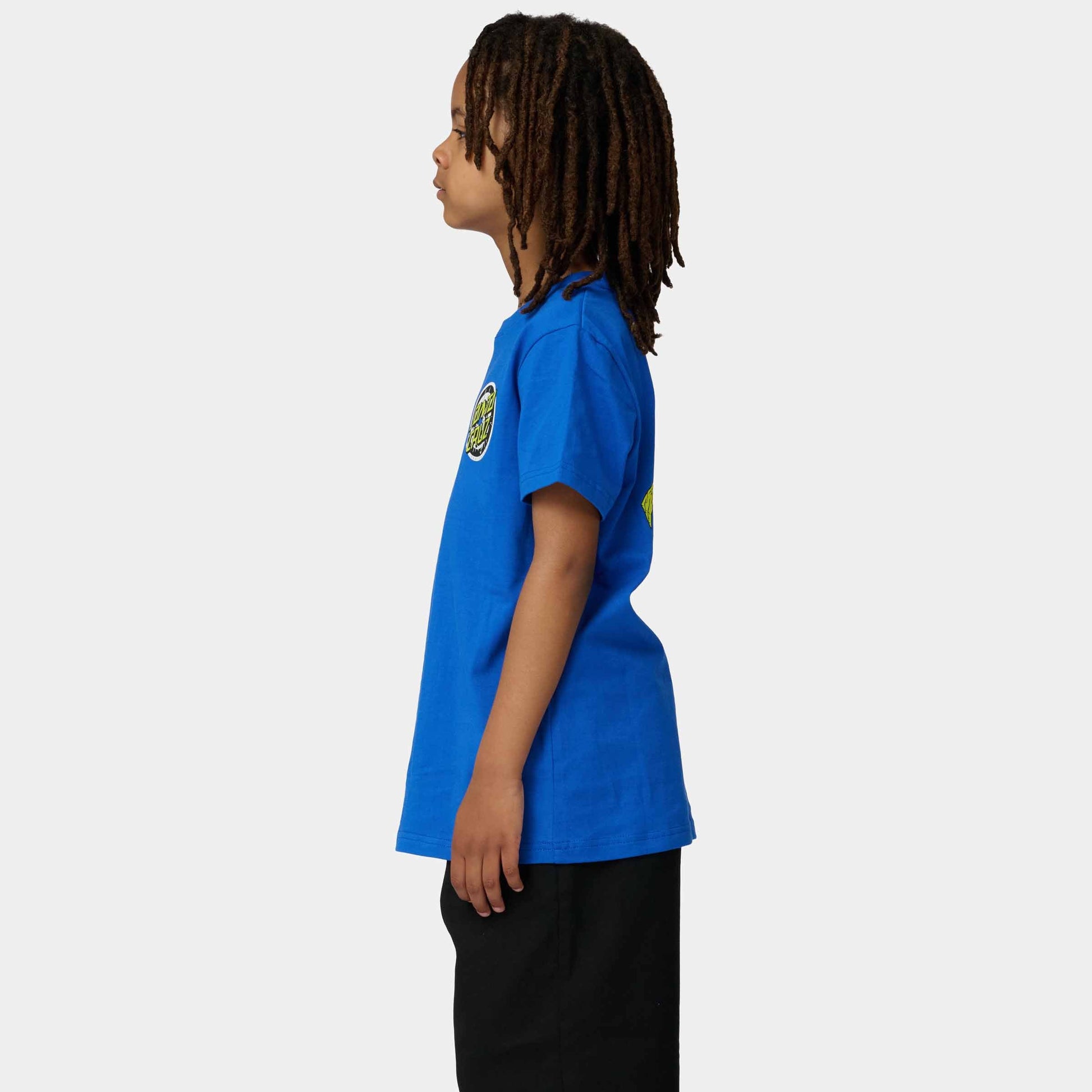 Santa Cruz Youth Rob Smasher T Shirt Ultramarine