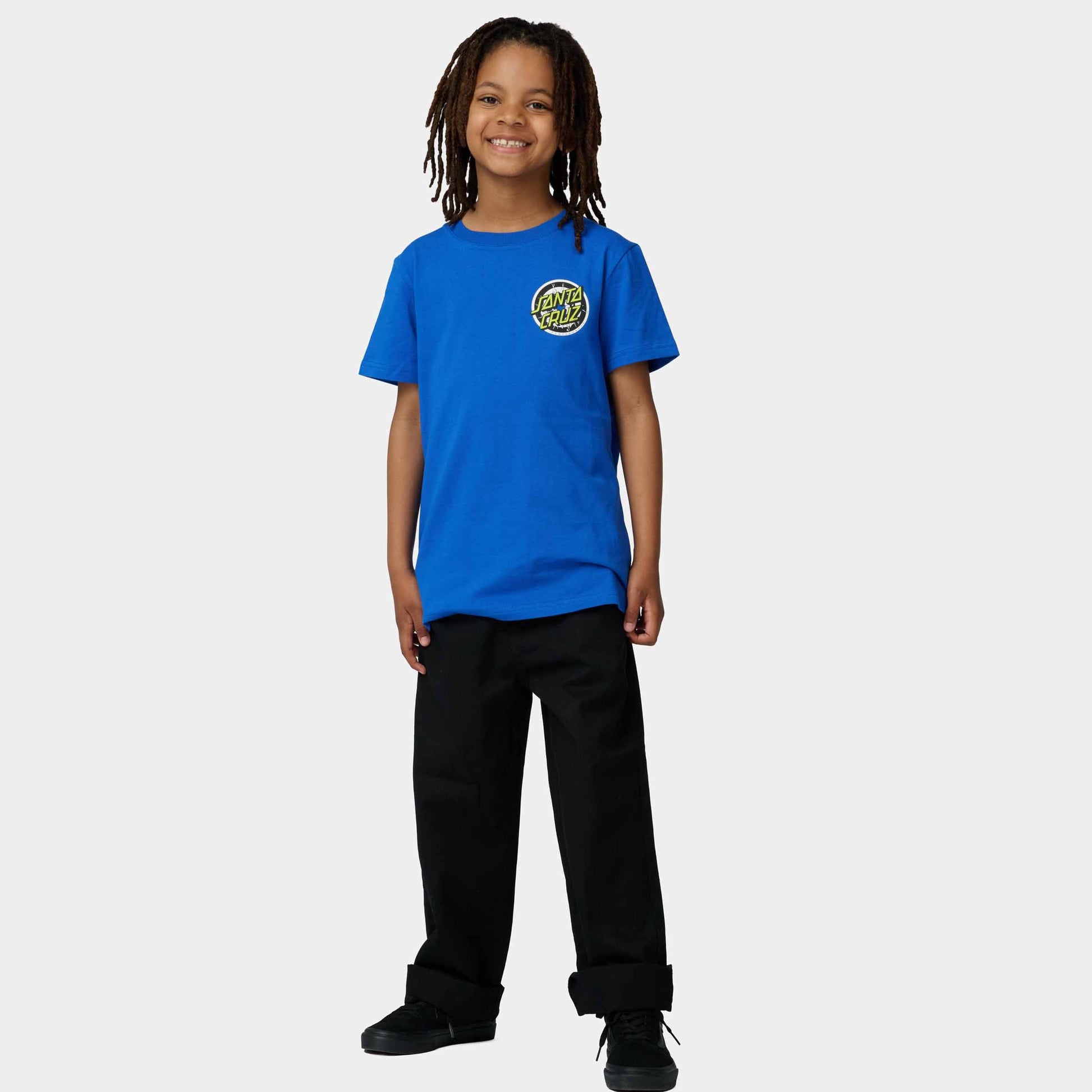 Santa Cruz Youth Rob Smasher T Shirt Ultramarine