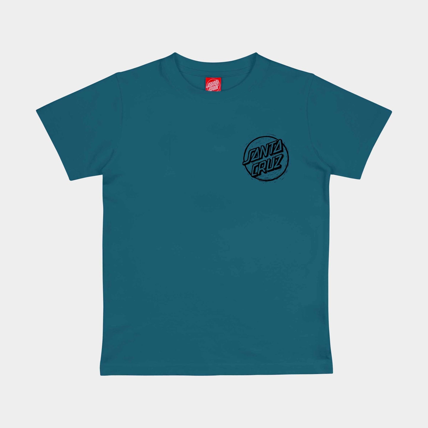 Santa Cruz Youth Stamped Opus Camo T Shirt Teal