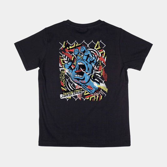 Santa Cruz | Youth Damaged Hand T Shirt Black