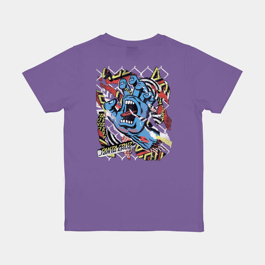 Santa Cruz | Youth Damaged Hand T Shirt Fresh Purple