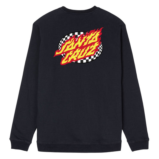 Oval Check Flame Crew