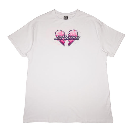 Santa Cruz Heart Breaker T-Shirt Dress White
