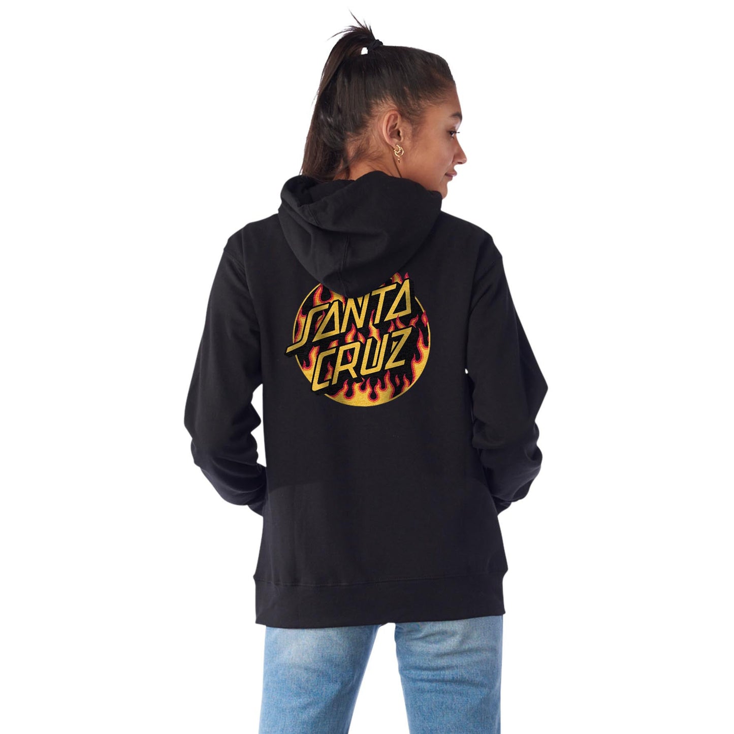 Flame Dot  Thrasher X Santa Cruz Hoodie