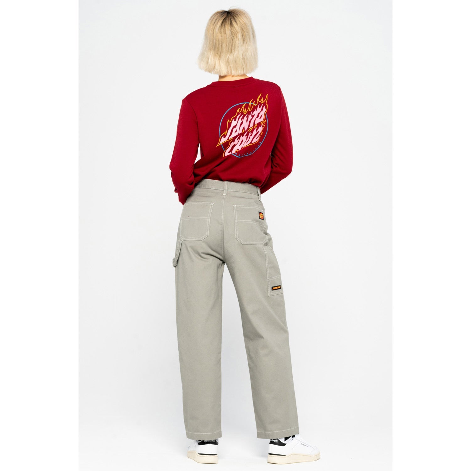 Santa Cruz Nolan Carpenter Pants Silver/White