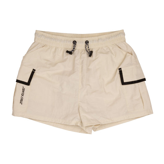 Santa Cruz Strip Logo Shorts Ecru