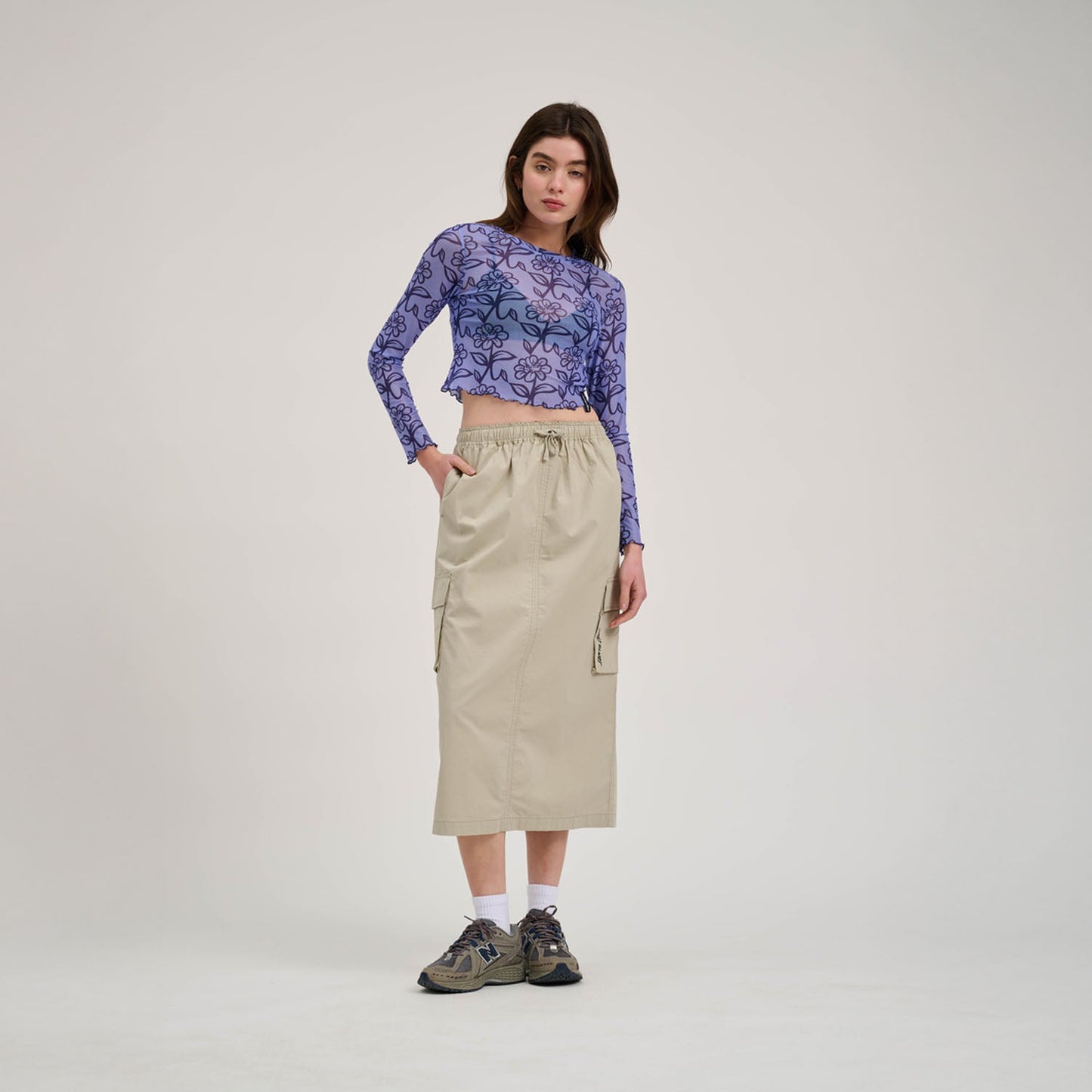 Strip Cargo Skirt