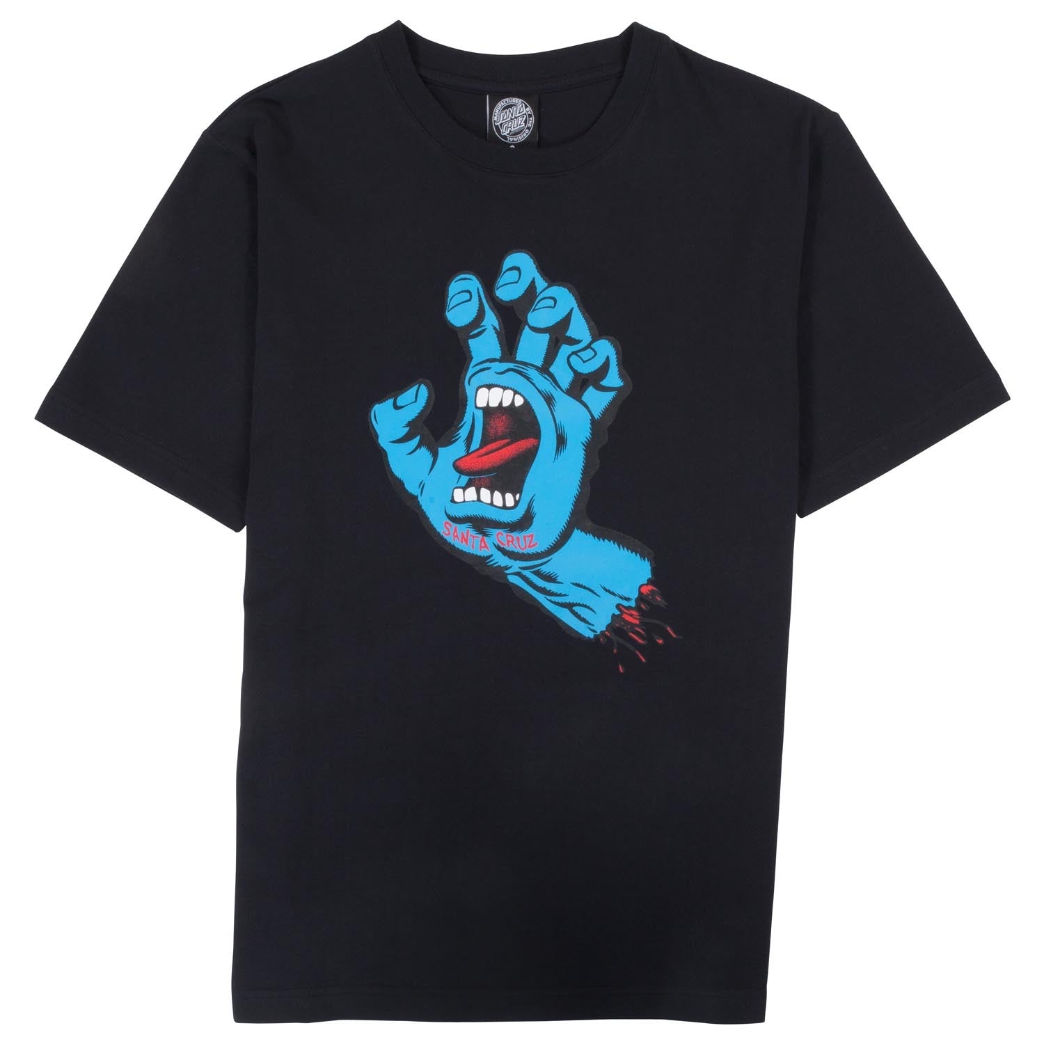 Santa Cruz Screaming Hand Womens T-Shirt Black. 