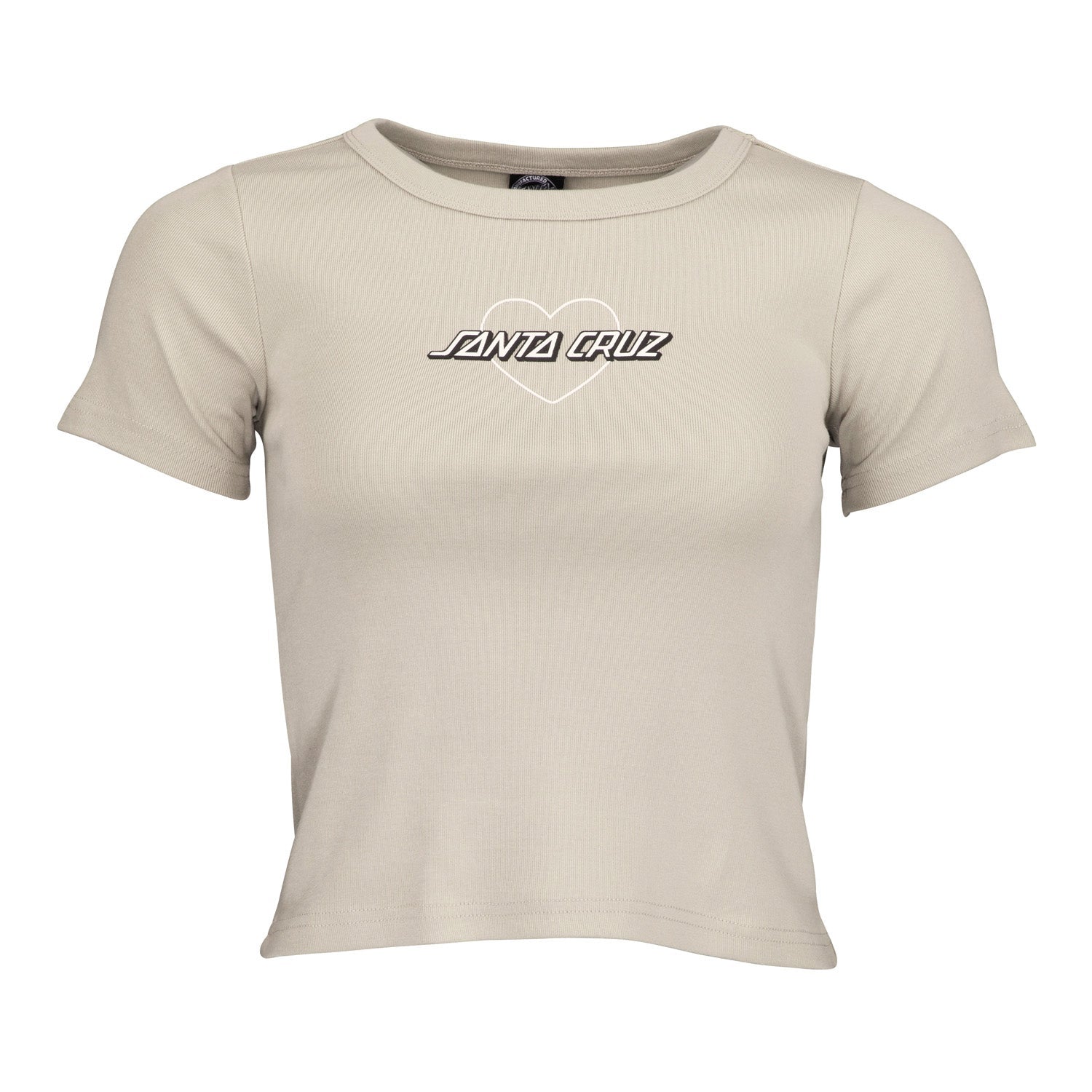 Santa Cruz Heart Strip Women's T-Shirt Silver