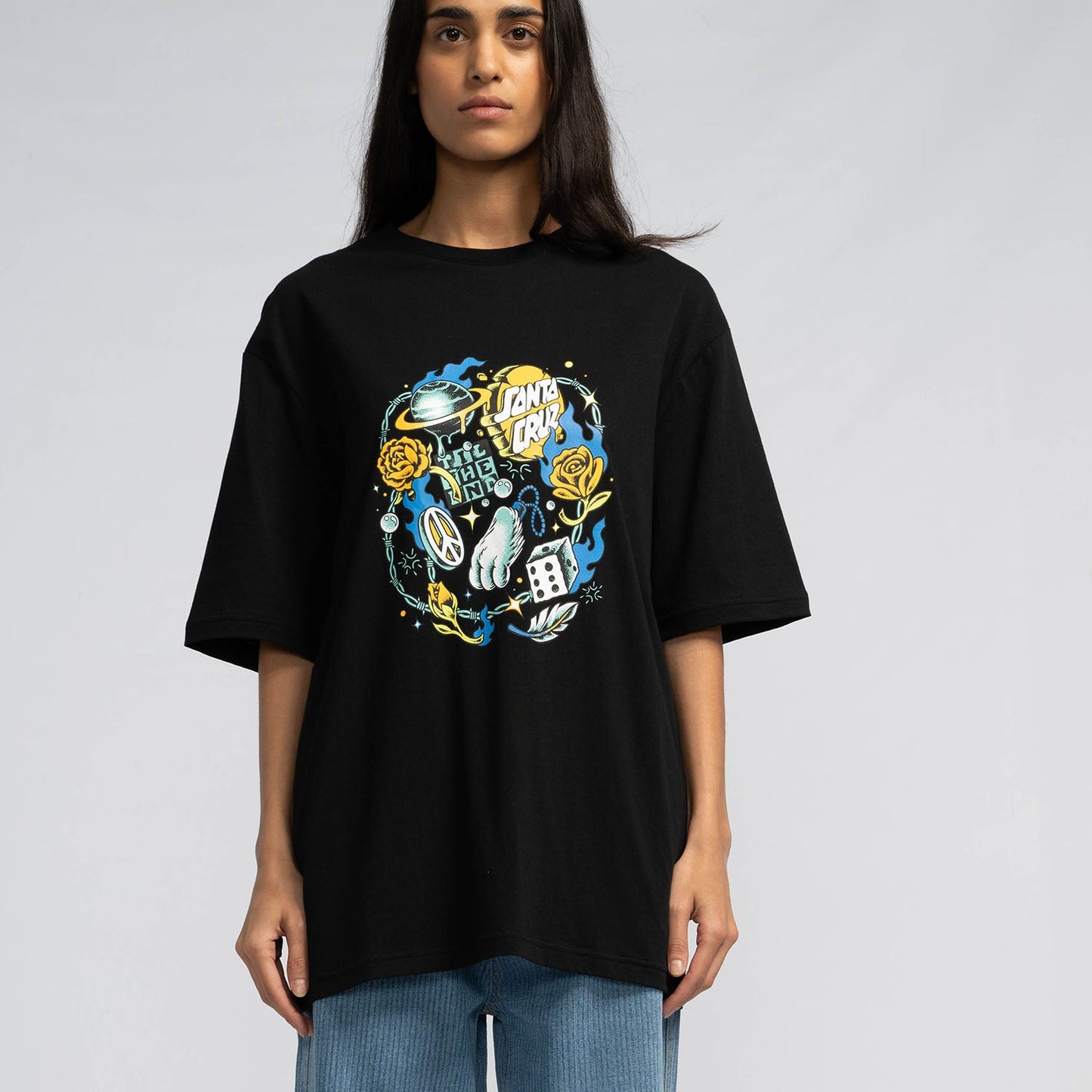 Lucky Day Front Oversized Santa Cruz T-Shirt
