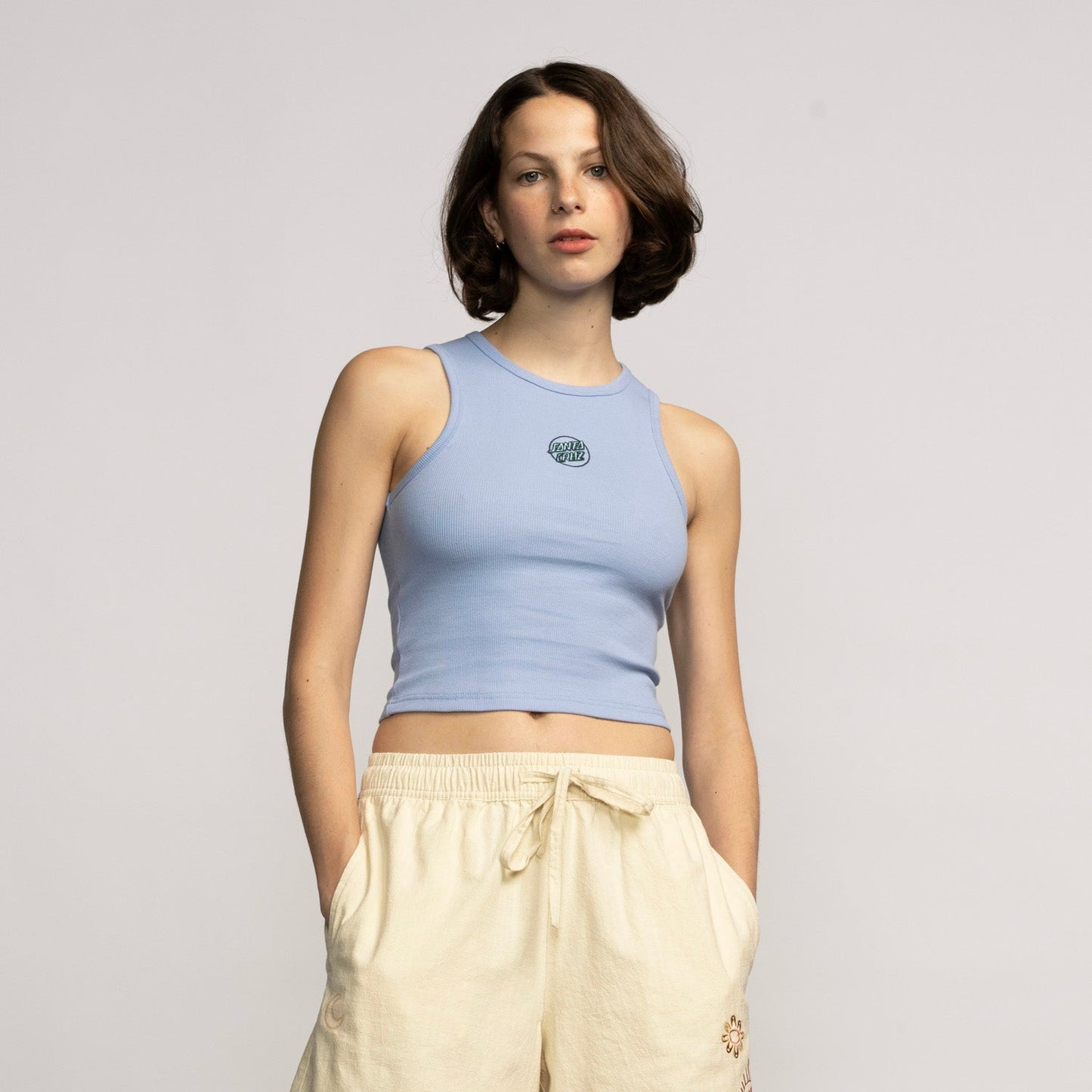Partial Dot Emb Tank Vest