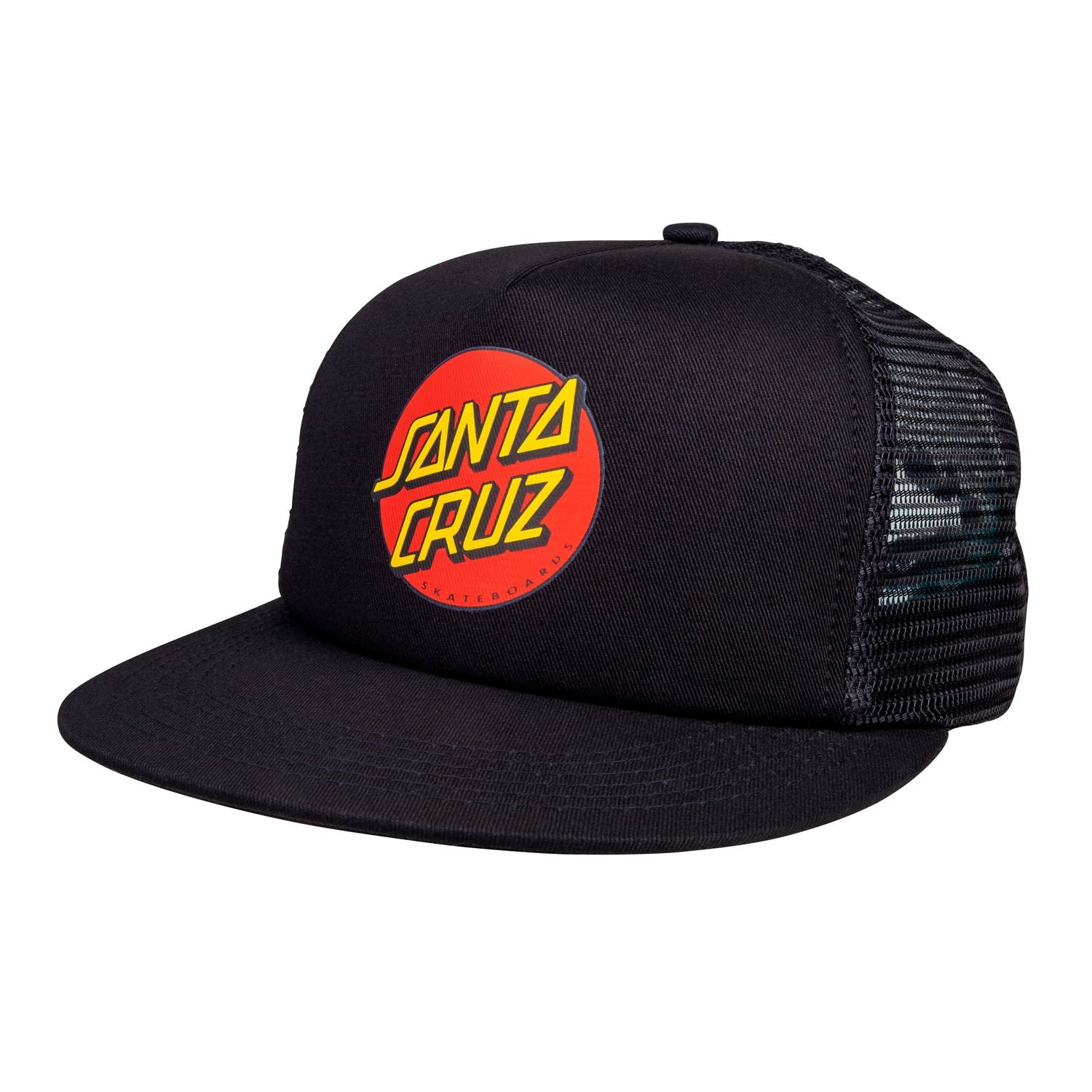 Santa Cruz Classic Dot Mesh Cap Black/Black 