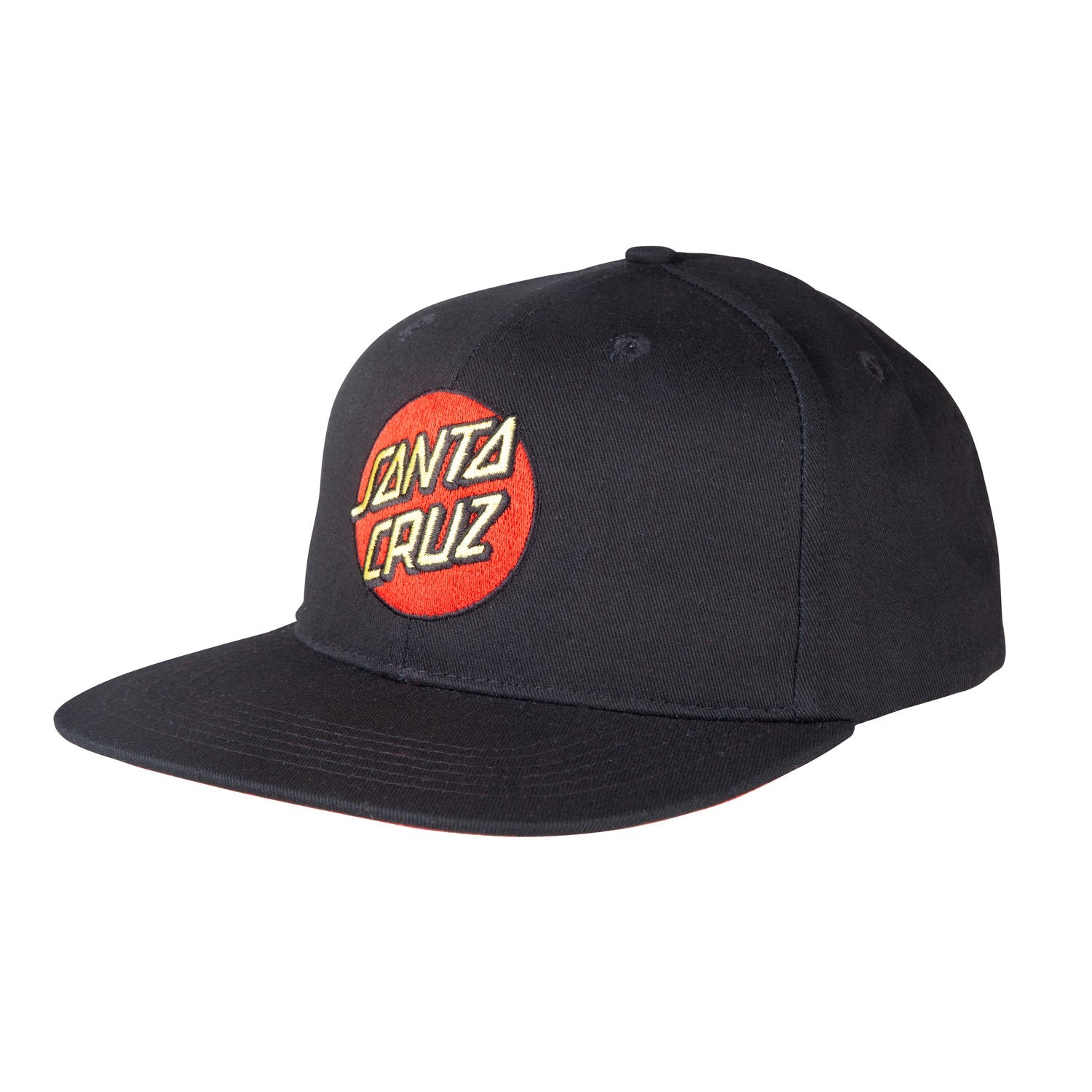 Santa Cruz Classic Dot One Size Snapback Cap Black