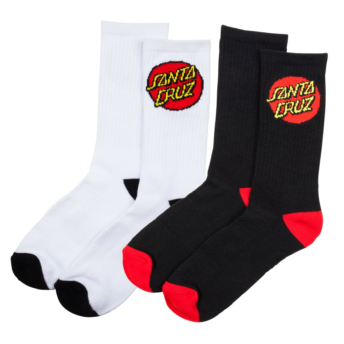 Santa Cruz Socks | Classic Dot Socks (2 Pack) Assorted	