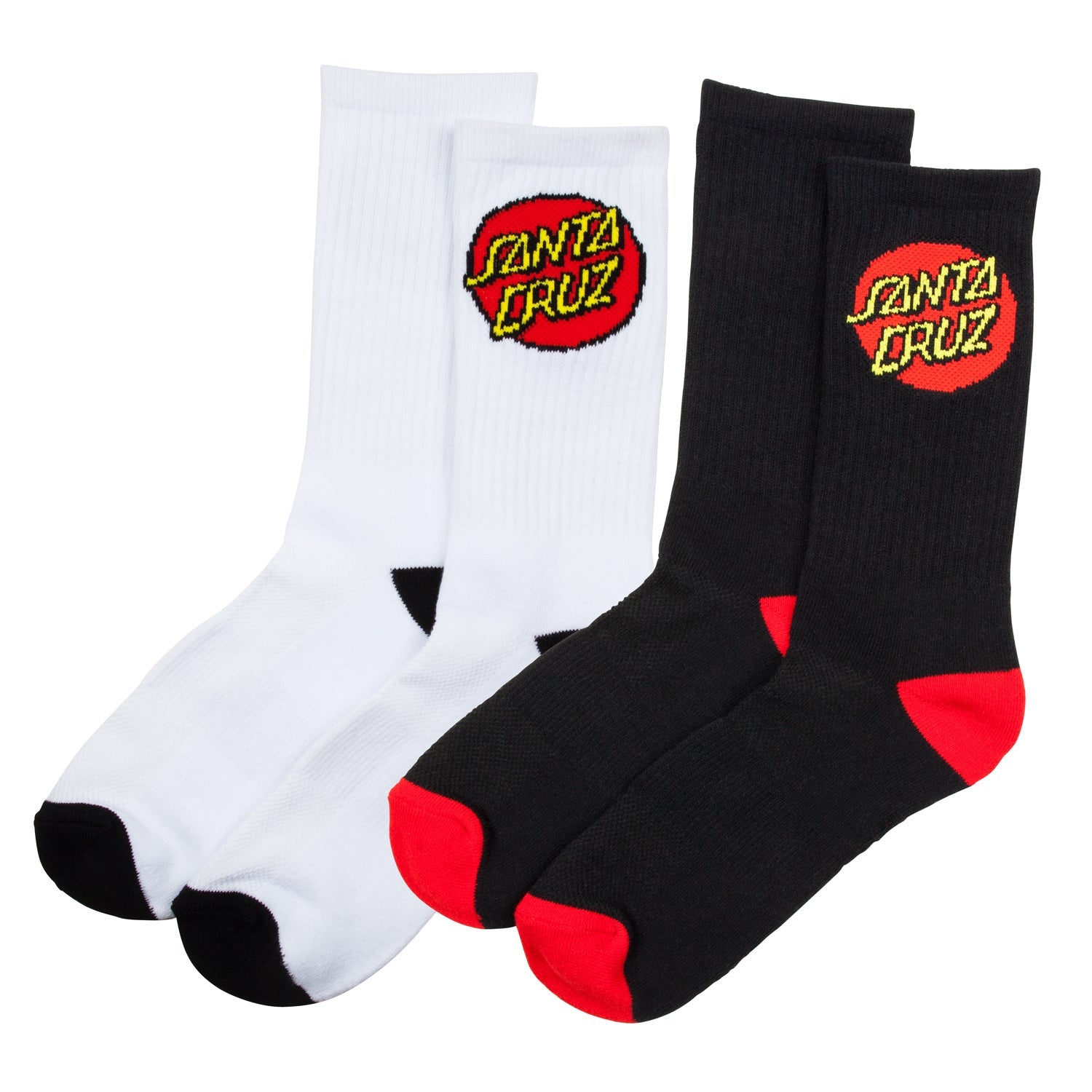 Santa Cruz Socks | Classic Dot Socks (2 Pack) Assorted	
