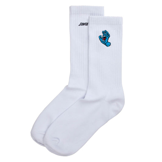 Screaming Hand Socks by Santa Cruz - Mini Hand White OSFA