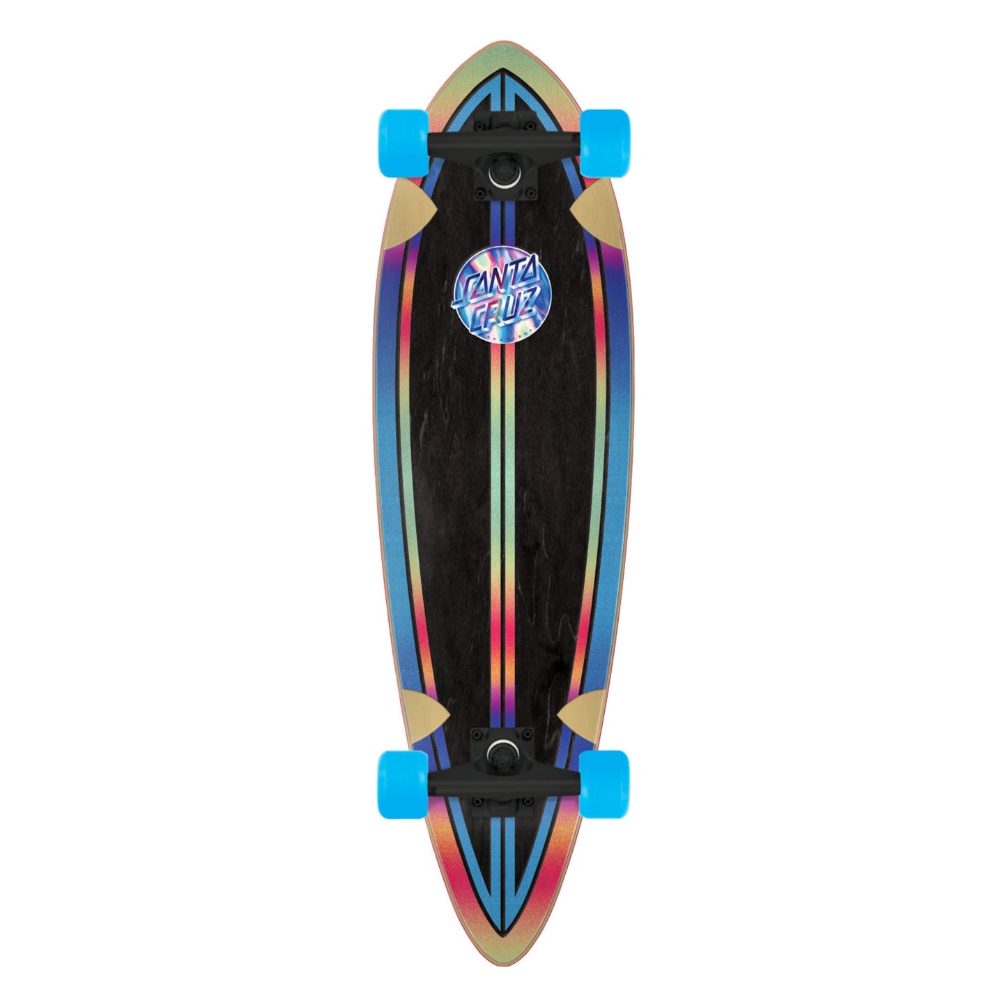 Santa Cruz Iridescent Dot Pintail 33&quot; Skateboard Complete