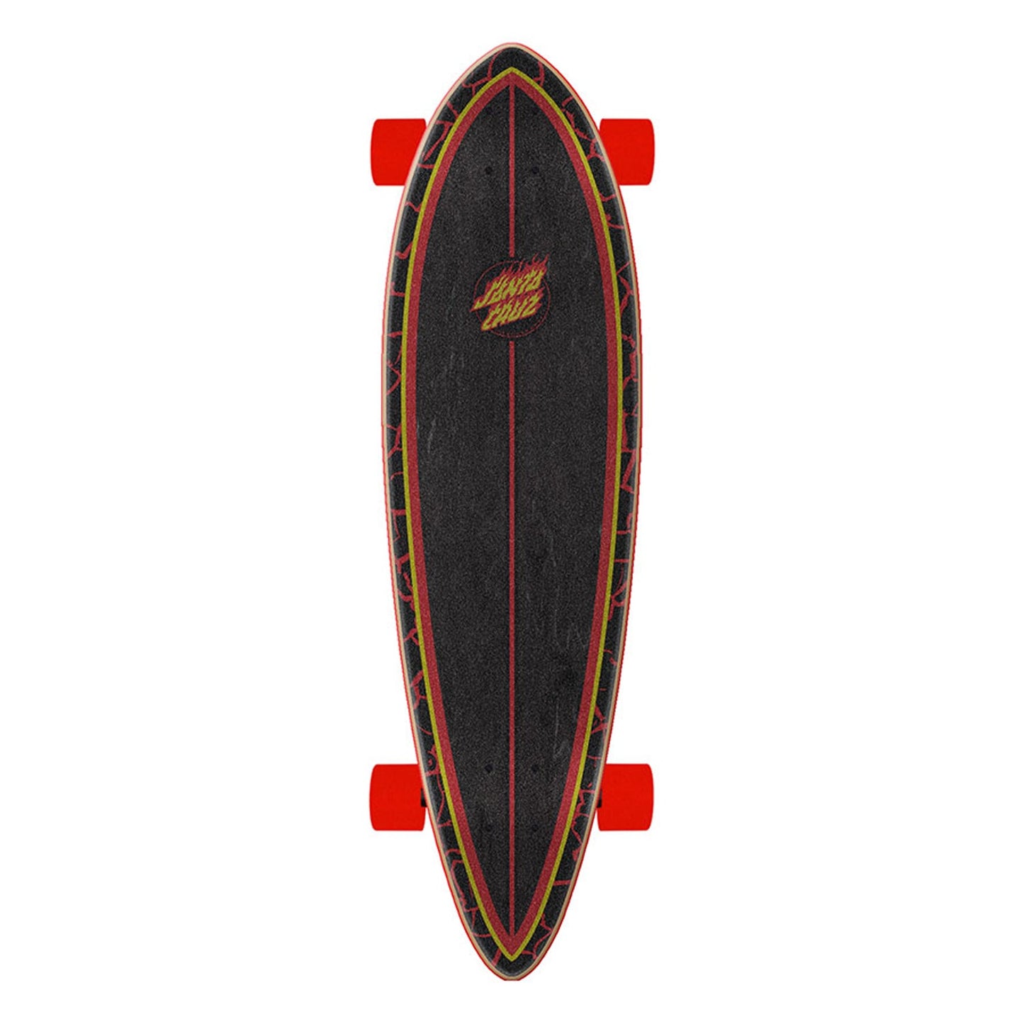 Flame Dot Pintail 33&quot; Skateboard Complete by Santa Cruz