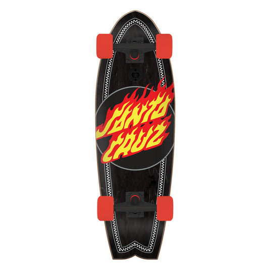 Flame Dot Check Cruzer Santa Cruz Complete 8.8"