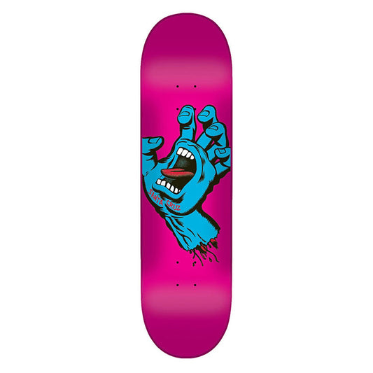 Santa Cruz Screaming Hand 7.8" Skateboard Deck Pink 